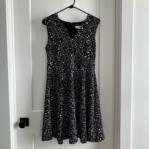 Flattering multicolored Wisp petite midi dress